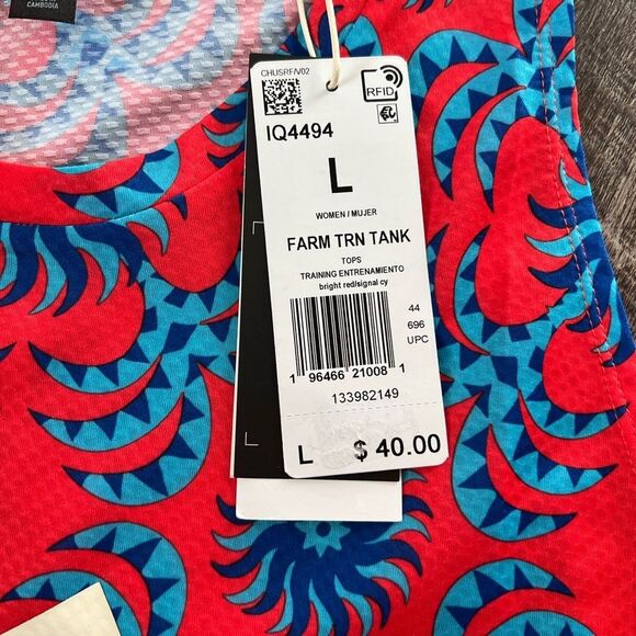 ADIDAS X FARM RIO TRAINING TANK TOP-Size Large - Picture 3 of 5